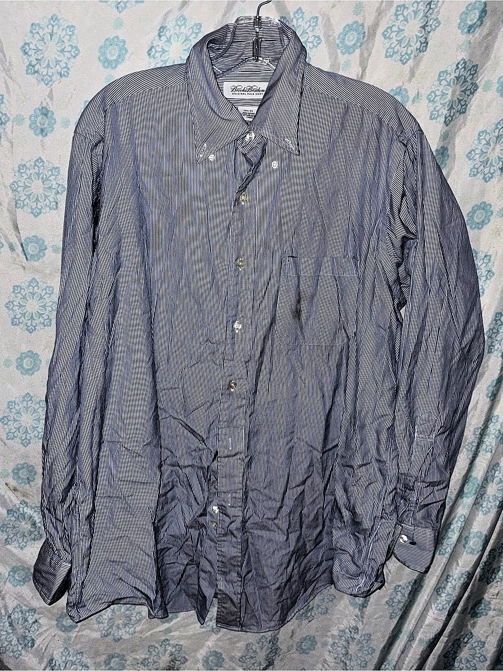 Brooks Brothers Original Polo Shirt Button-Down Striped Oxford Shirt Men's Dress